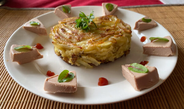 Rösti Potato met foie royale