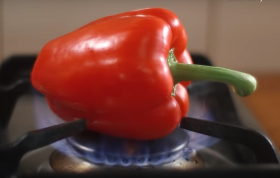 Gegrilde paprika