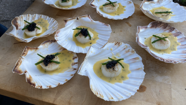 Knolselderij ‘coquilles’ met béarnaisesaus